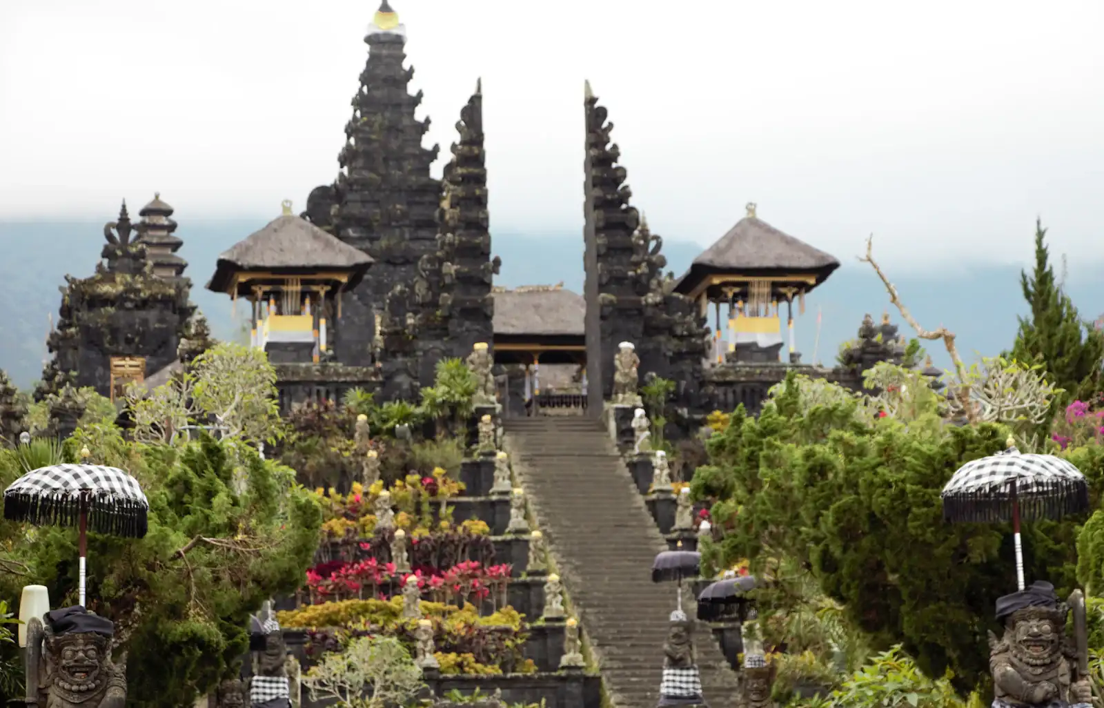 Steps up to Besakih temple